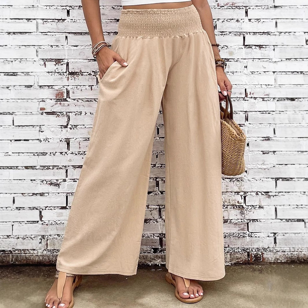 Women’s Wide Leg Pants – High Waist Loose Casual Trousers
