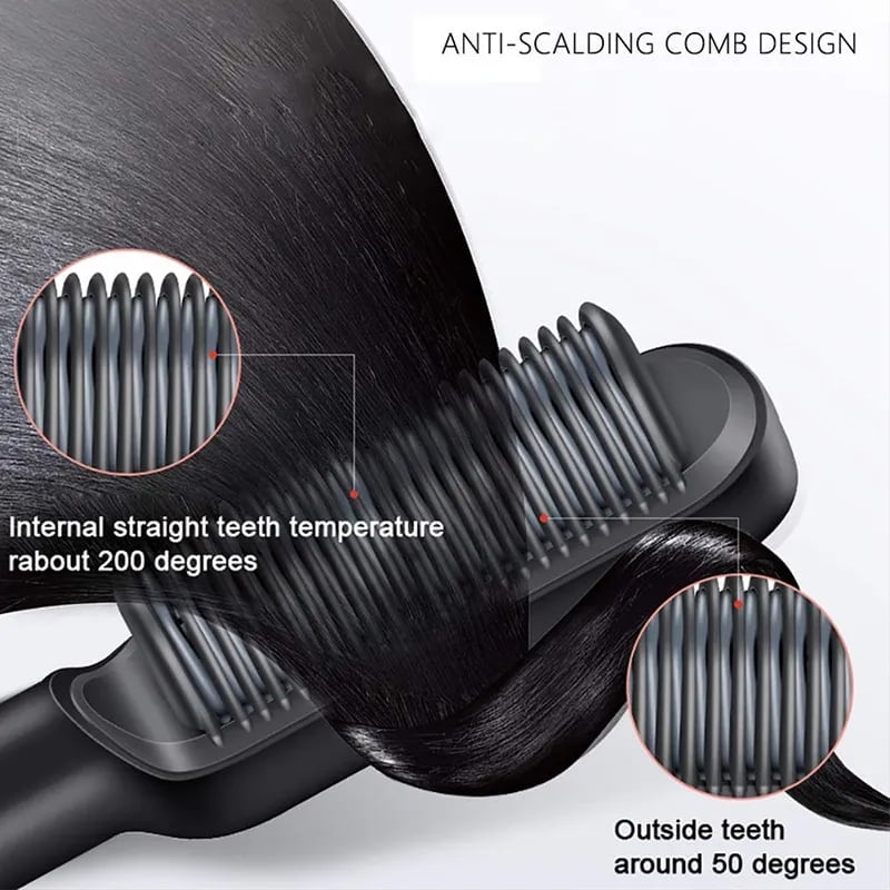 IonGlow™ - Negative Ion Hair Straightener Styling Comb