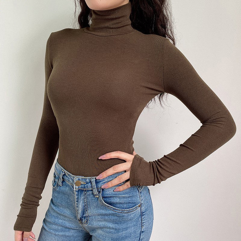 Women’s Turtleneck Sweater – Slim Fit Long Sleeve Top