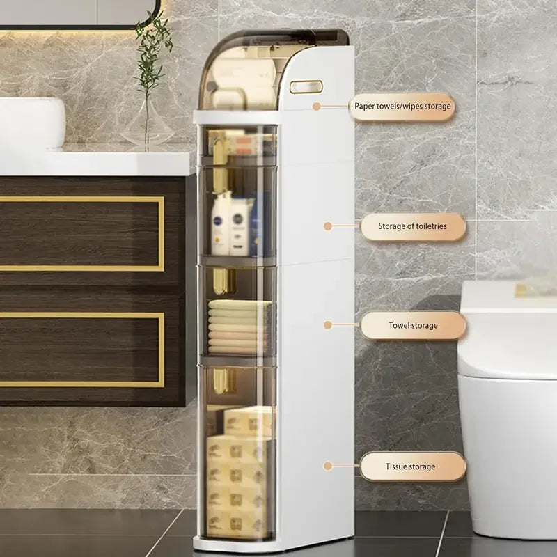 RollEase™ – Smooth-Glide Storage for Your Bathroom
