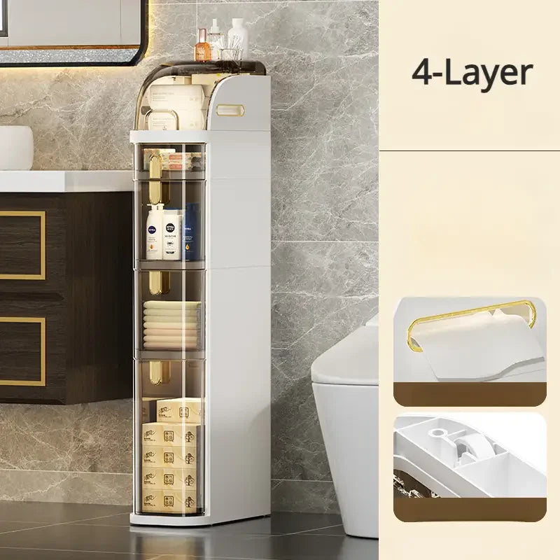 RollEase™ – Smooth-Glide Storage for Your Bathroom
