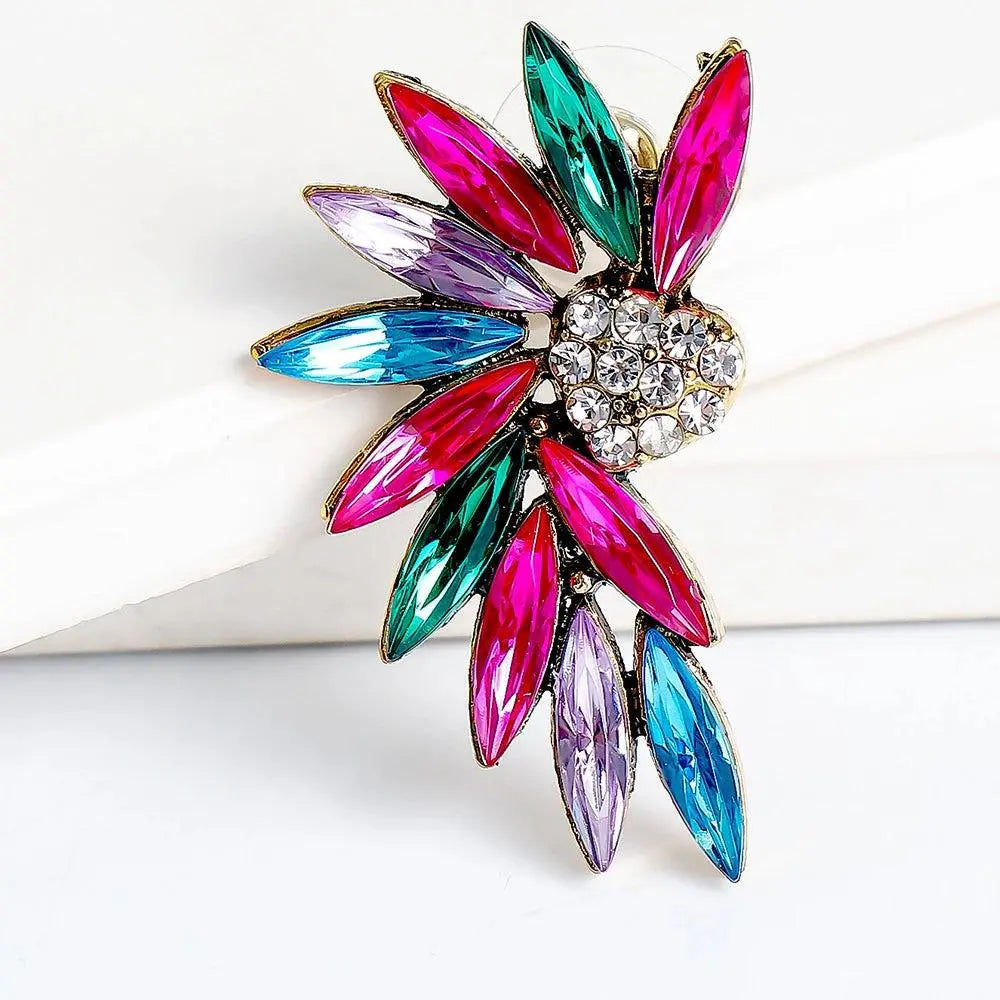 Heart Wing Earrings with Zirconias