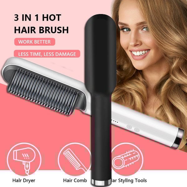 IonGlow™ - Negative Ion Hair Straightener Styling Comb