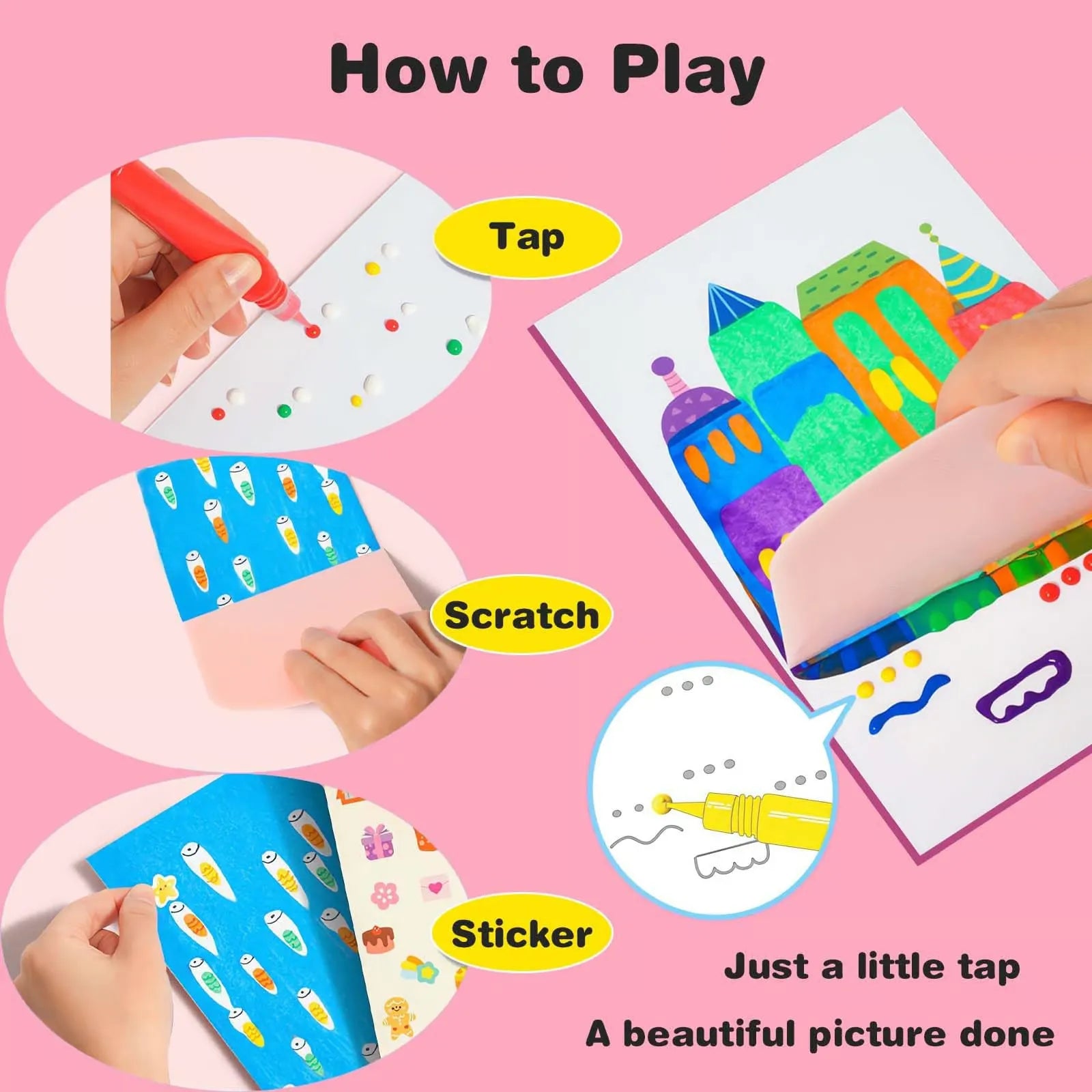 50% OFF - Creative Kids’ Squeegee Painting Set | Unleash the Artistic Fun!