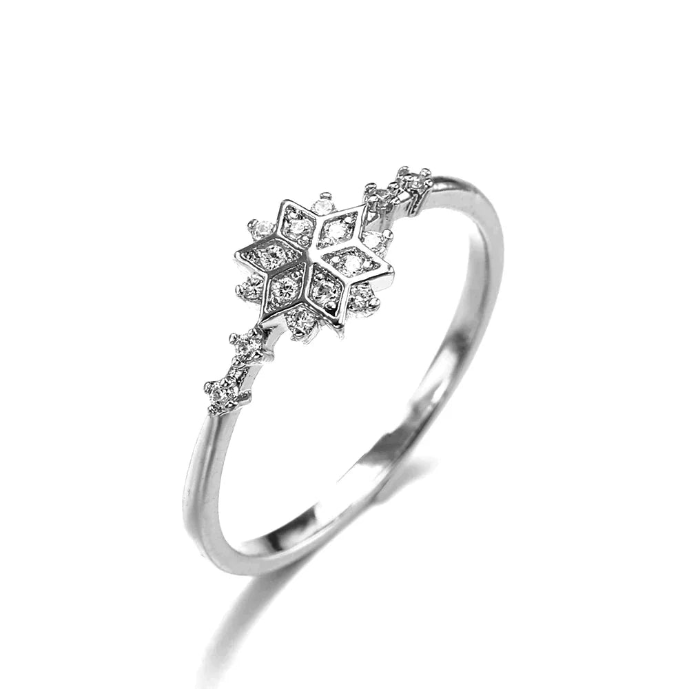 Sterling Silver 925 Snowflake Ring