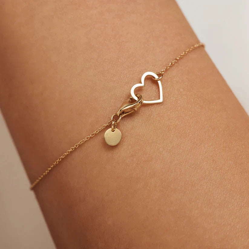 Lilou Heart Bracelet | Gold