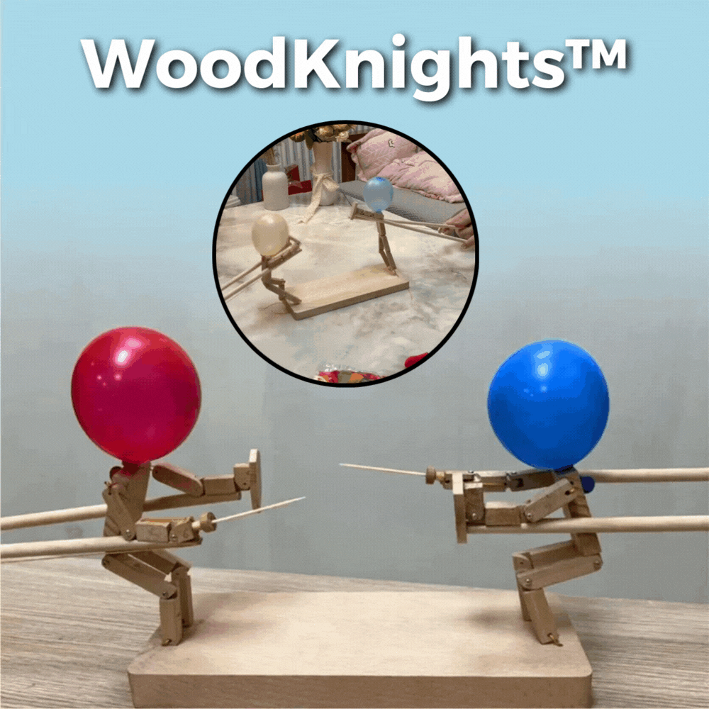 50% OFF | WoodKnights™ Balloon Bamboo Man Sword Fight – Battle Kit