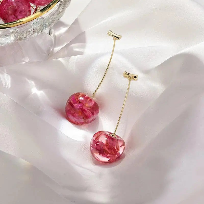 Pink Cherry Luxury Earrings