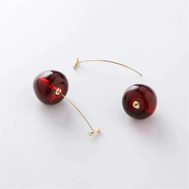 Earrings Red Cherries