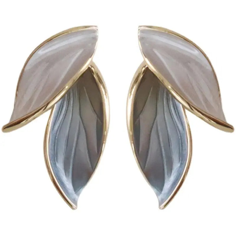 Luxurious hand-painted enamel earrings Lucky Wings