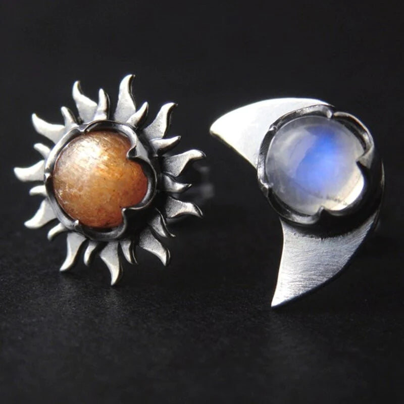 Earrings 'Sun & Moon'