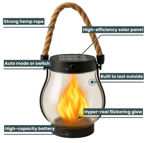 Solar Lantern Outdoor Lamp™ - Charge By Day, Shine By Night