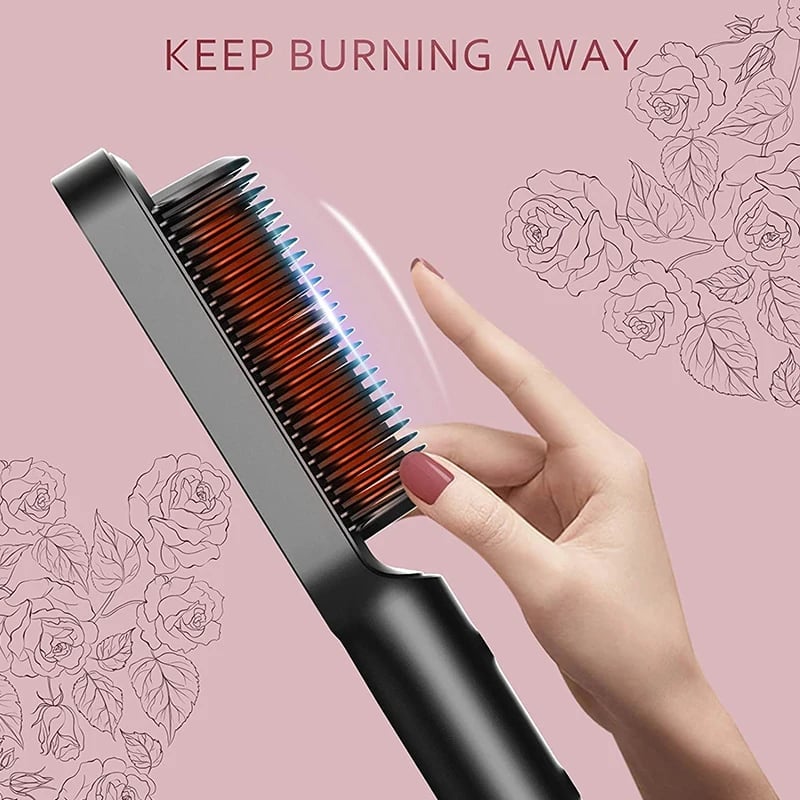 IonGlow™ - Negative Ion Hair Straightener Styling Comb