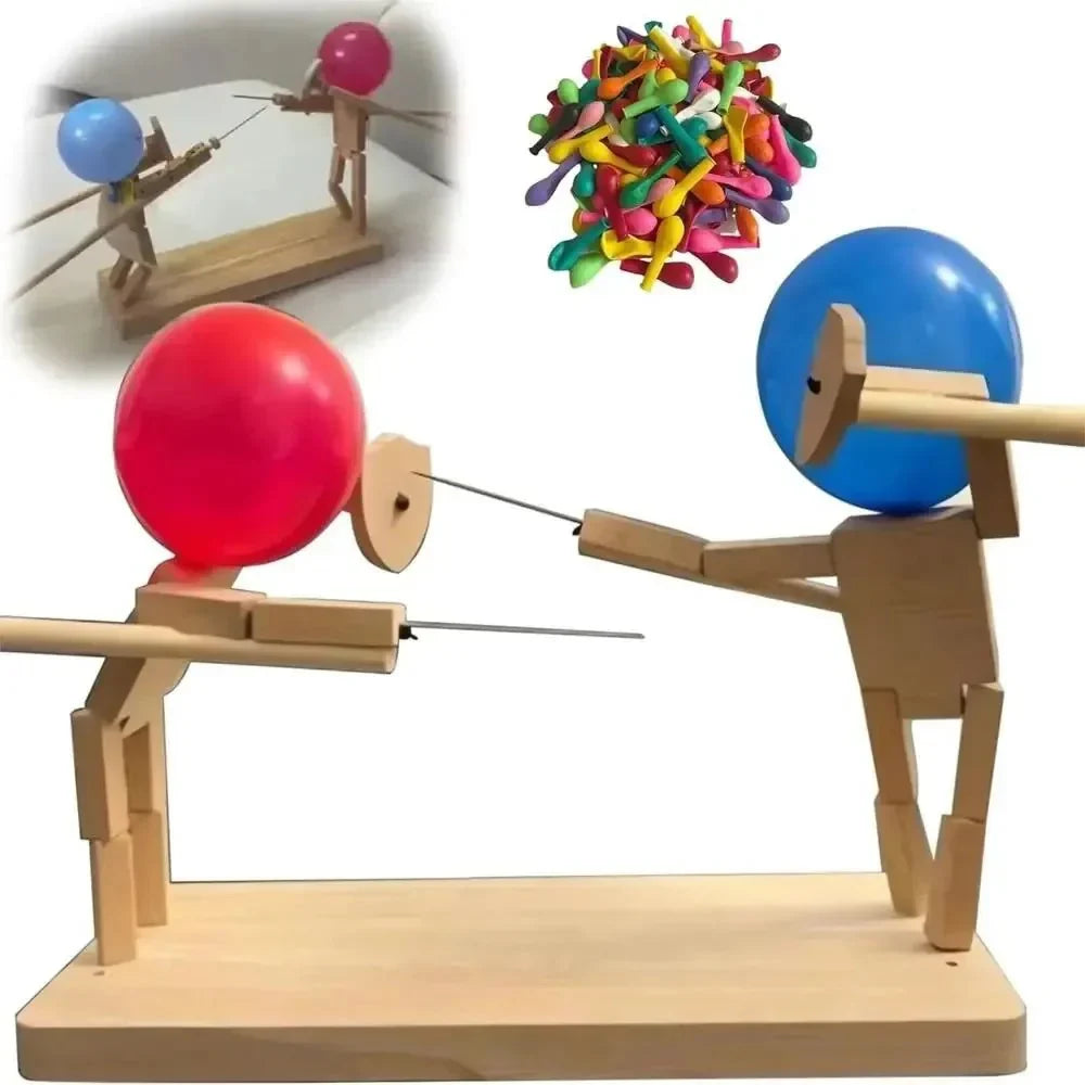 50% OFF | WoodKnights™ Balloon Bamboo Man Sword Fight – Battle Kit