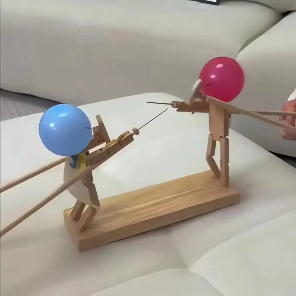 50% OFF | WoodKnights™ Balloon Bamboo Man Sword Fight – Battle Kit