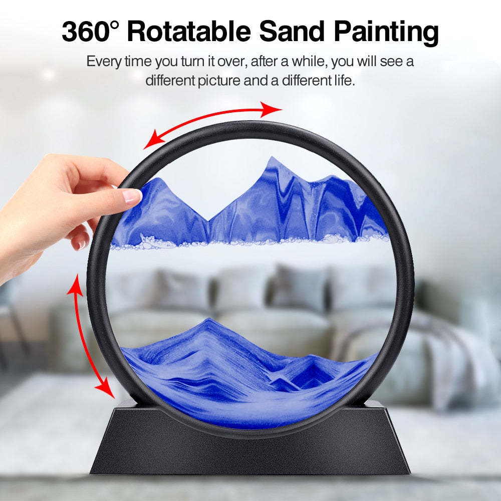CalmScape™ - Moving Sand Art Hourglass