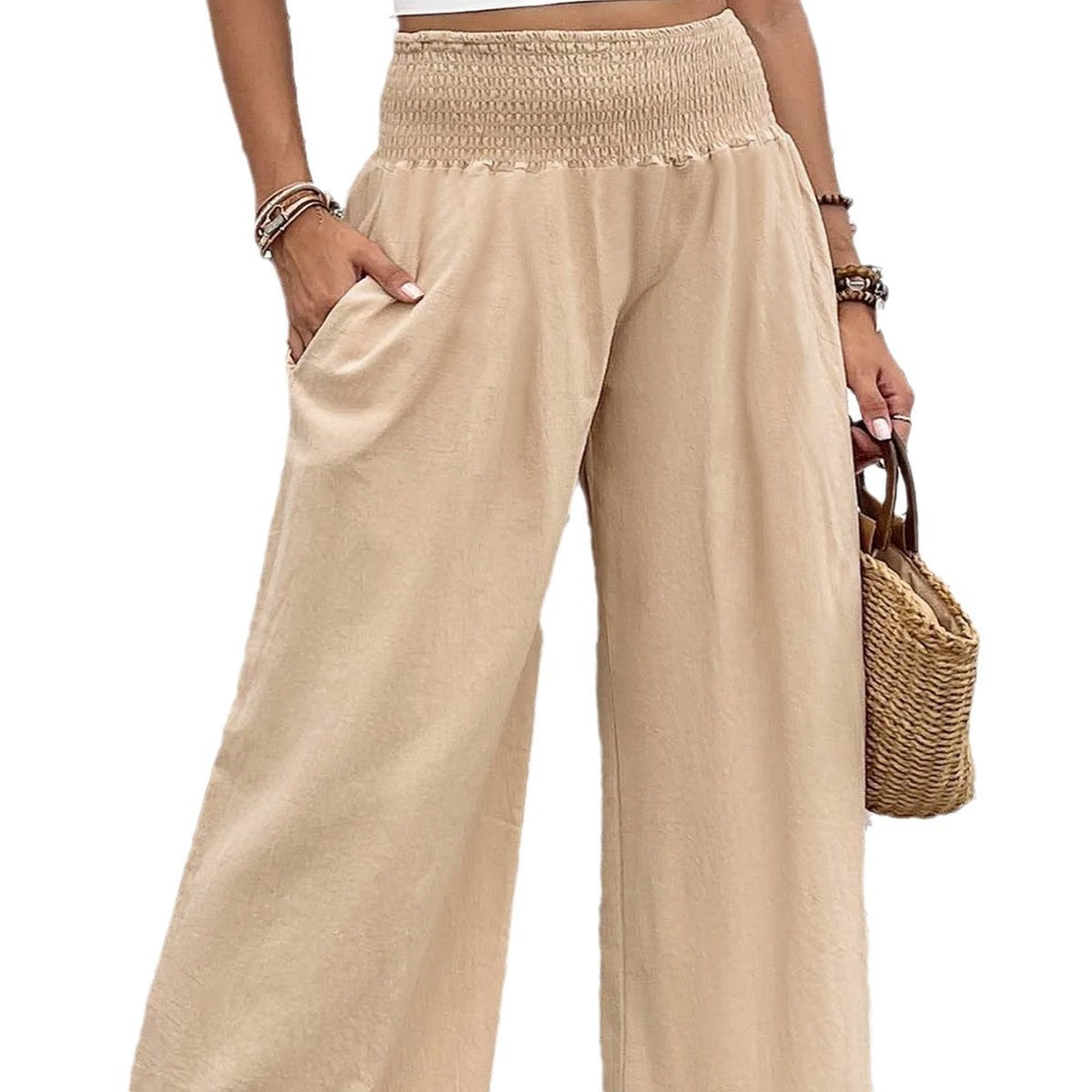 Women’s Wide Leg Pants – High Waist Loose Casual Trousers