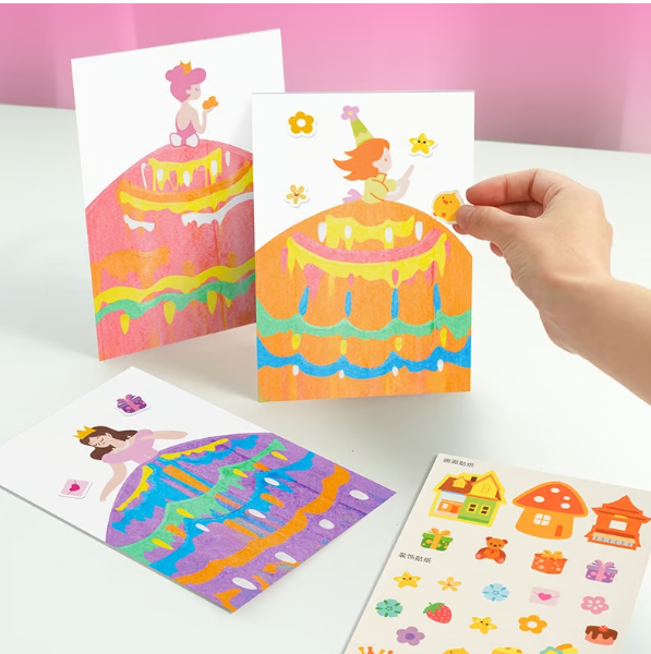 50% OFF - Creative Kids’ Squeegee Painting Set | Unleash the Artistic Fun!