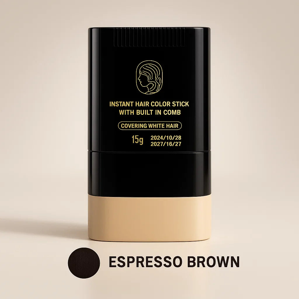 Immediate Hair Colour Stick with Built-In Comb - The 30-Second Fix for Grey Roots