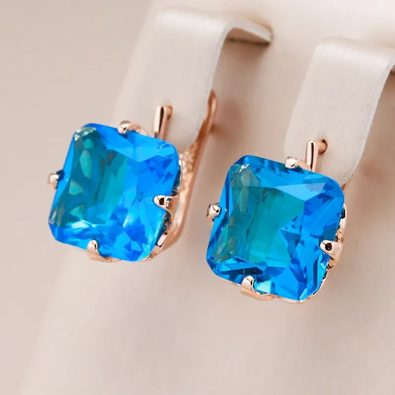 Gold Cubic Zirconia Earrings